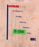 Extrude-Extrude 200 Profiler, Machine Prints Electrical & Hydraulic Manual 1986-200-02